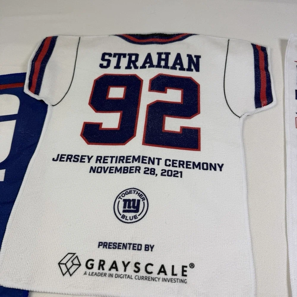 New York Giants Rally Towel Ceremony Wash Lot of 6 Game Strahan Stadium Retired